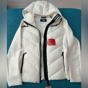DKNY Cream Quilted Jacket